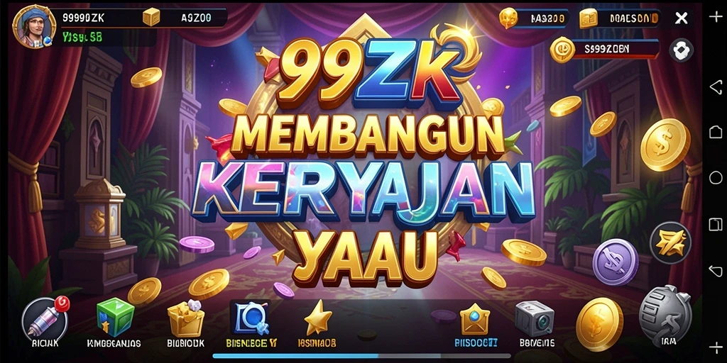 Tangkapan layar gameplay 999ZK menampilkan pengelolaan bisnis yang menarik.