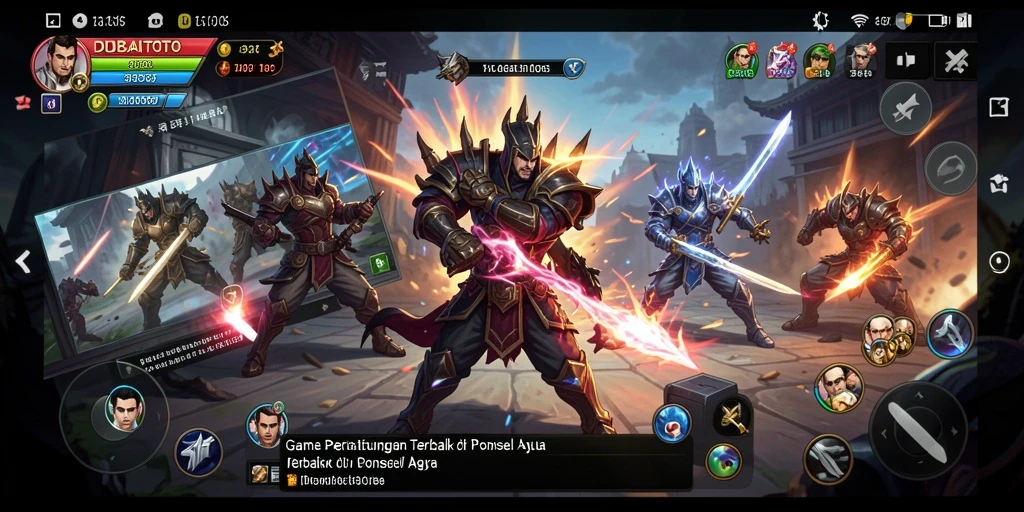 Gameplay seru DUBAITOTO yang menampilkan aksi pertarungan mendebarkan.