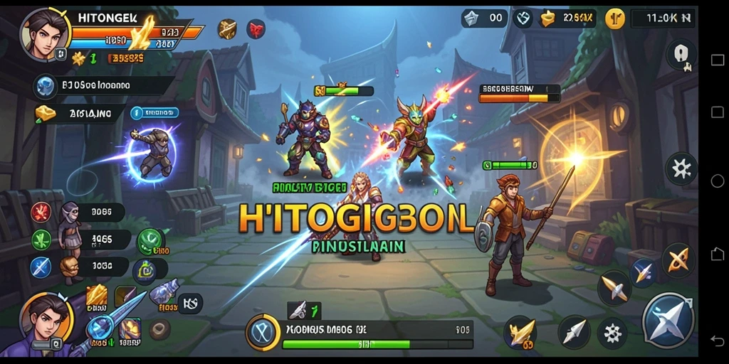 Tampilan gameplay menarik dari HITOGEL dalam simulasi interaktif.