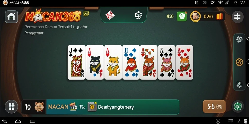 Tangkapan layar dari gameplay domino di MACAN388 yang menarik.