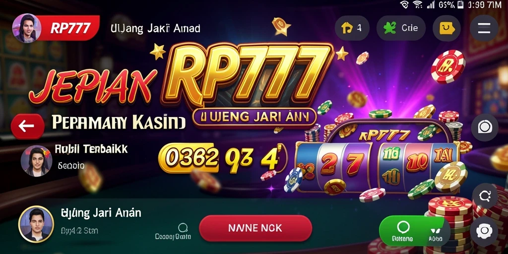 Tampilan gameplay RP777 yang menarik dan interaktif di kasino.