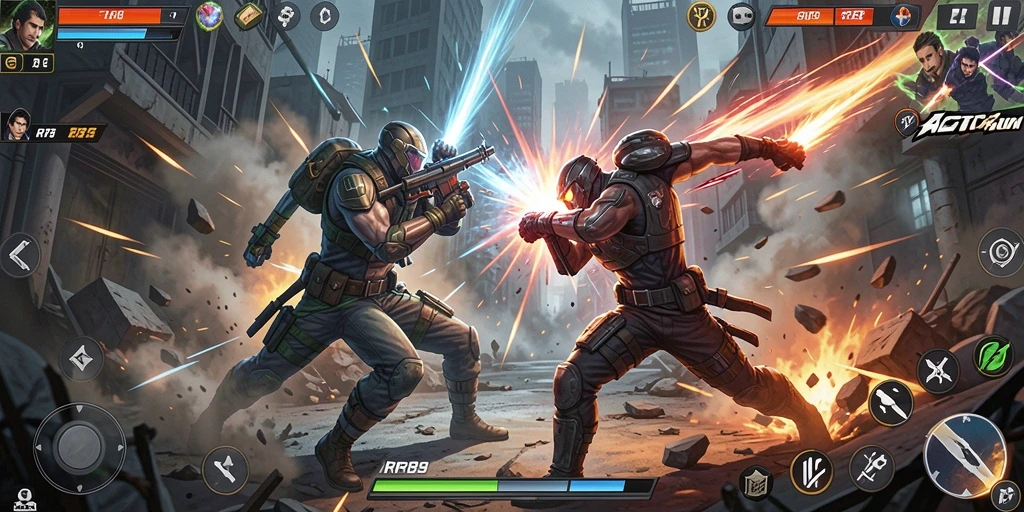 Screenshot gameplay RR89 menampilkan aksi seru dan grafis menakjubkan.