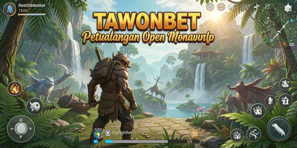 Tampilan gameplay Open World yang menakjubkan di TAWONBET.