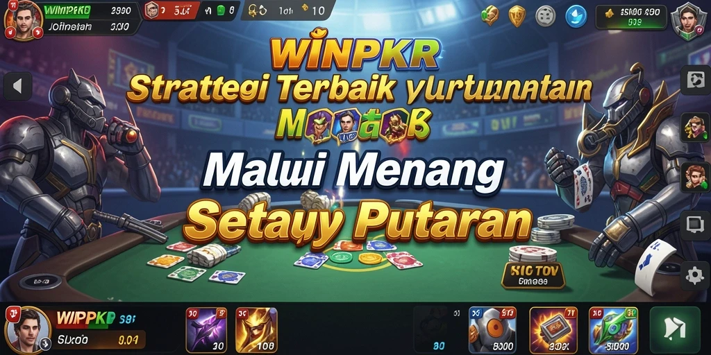 Tampilan gameplay strategi yang mendebarkan dari WINPKR.